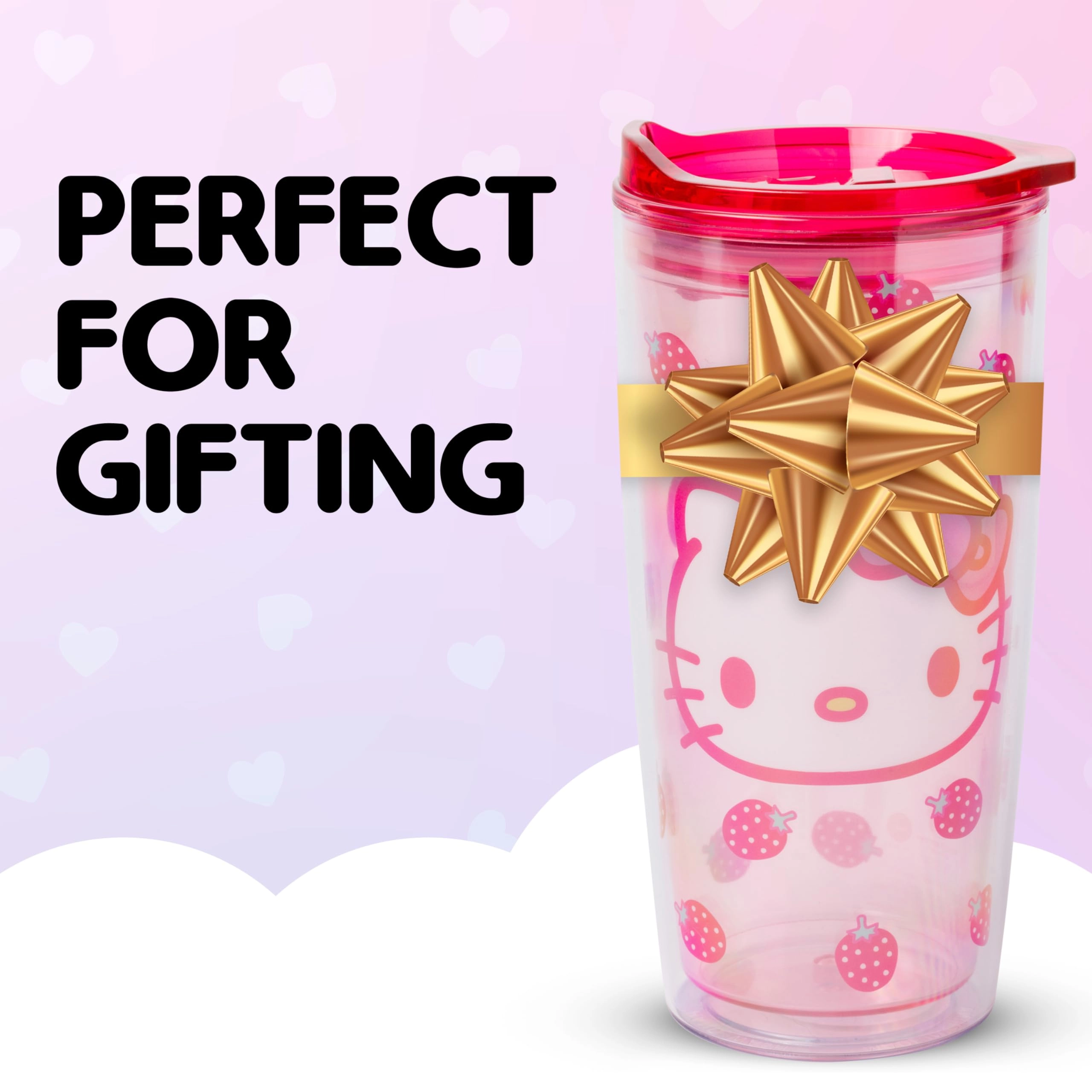 Plastic Hello Kitty Travel Tumbler - 591ml