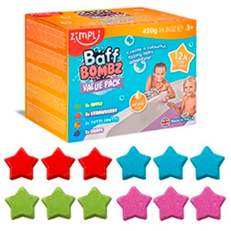 Zimpli Kids Star Baff Bombz - Bubble Bath Fizzers