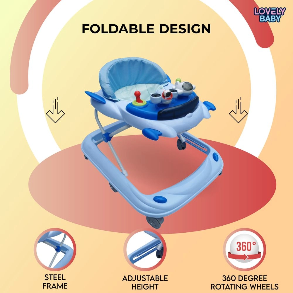 Cosmic Baby Walker - Foldable High back padded seat