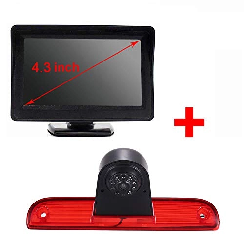 Brake Light Reversing Camera + Rear View Mirror Monitor - Night vision 628 x 586 pixels