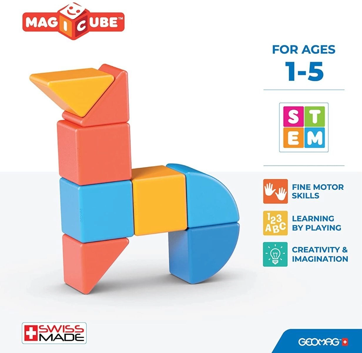 Magicube Jungle Animals - 12 months & above 9Pcs