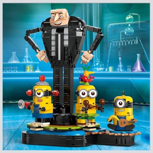 Despicable Me 4 Brick-Built Gru and Minions
