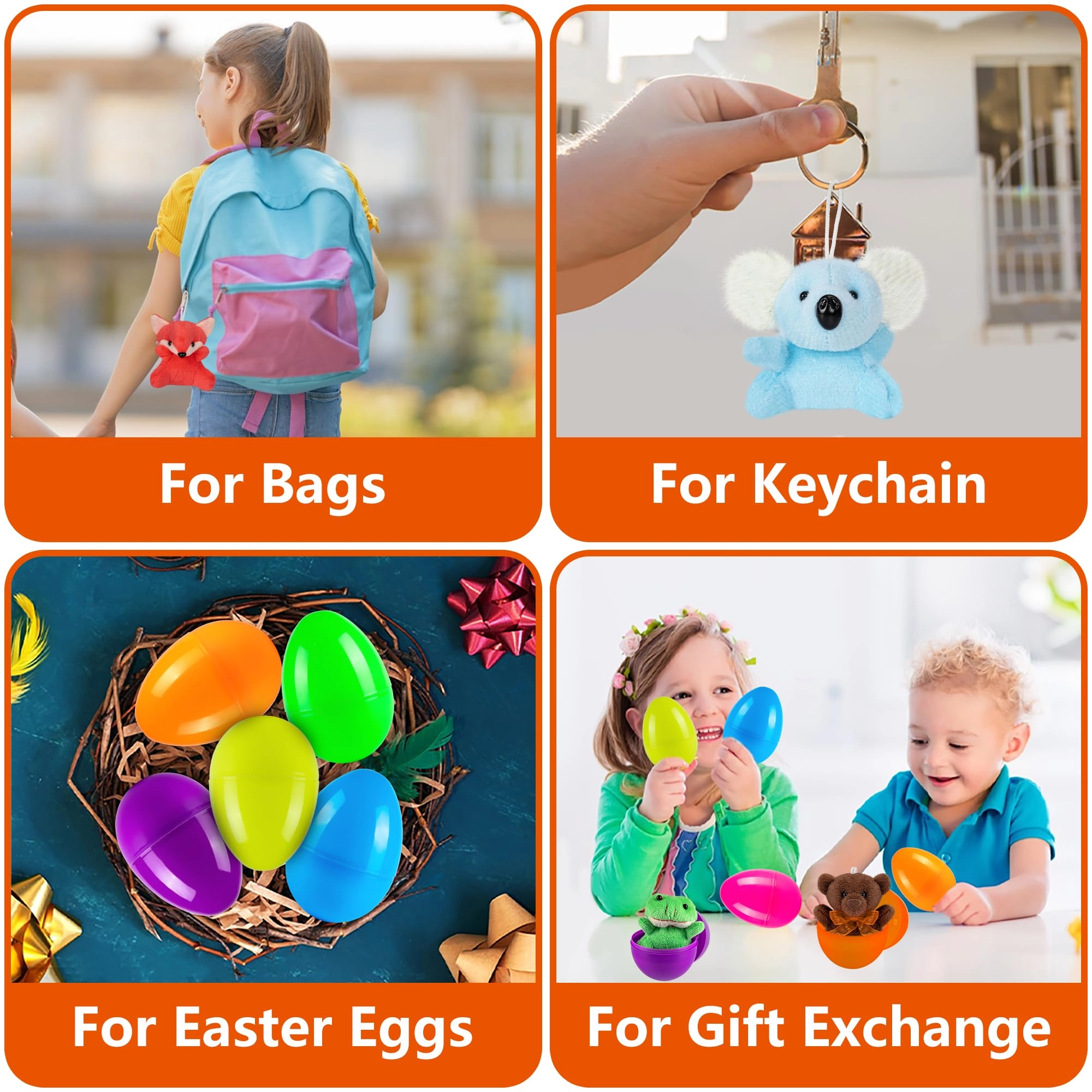 Plastic Easter Eggs with Animal Toys - 36 months+