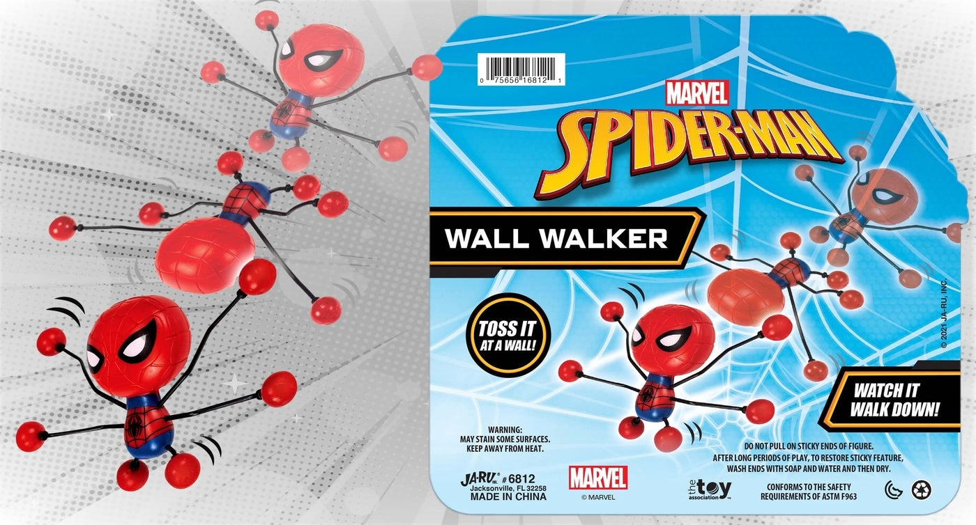 Spiderman Sticky Wall Crawlers - Spiderman (TWM) 6 pcs