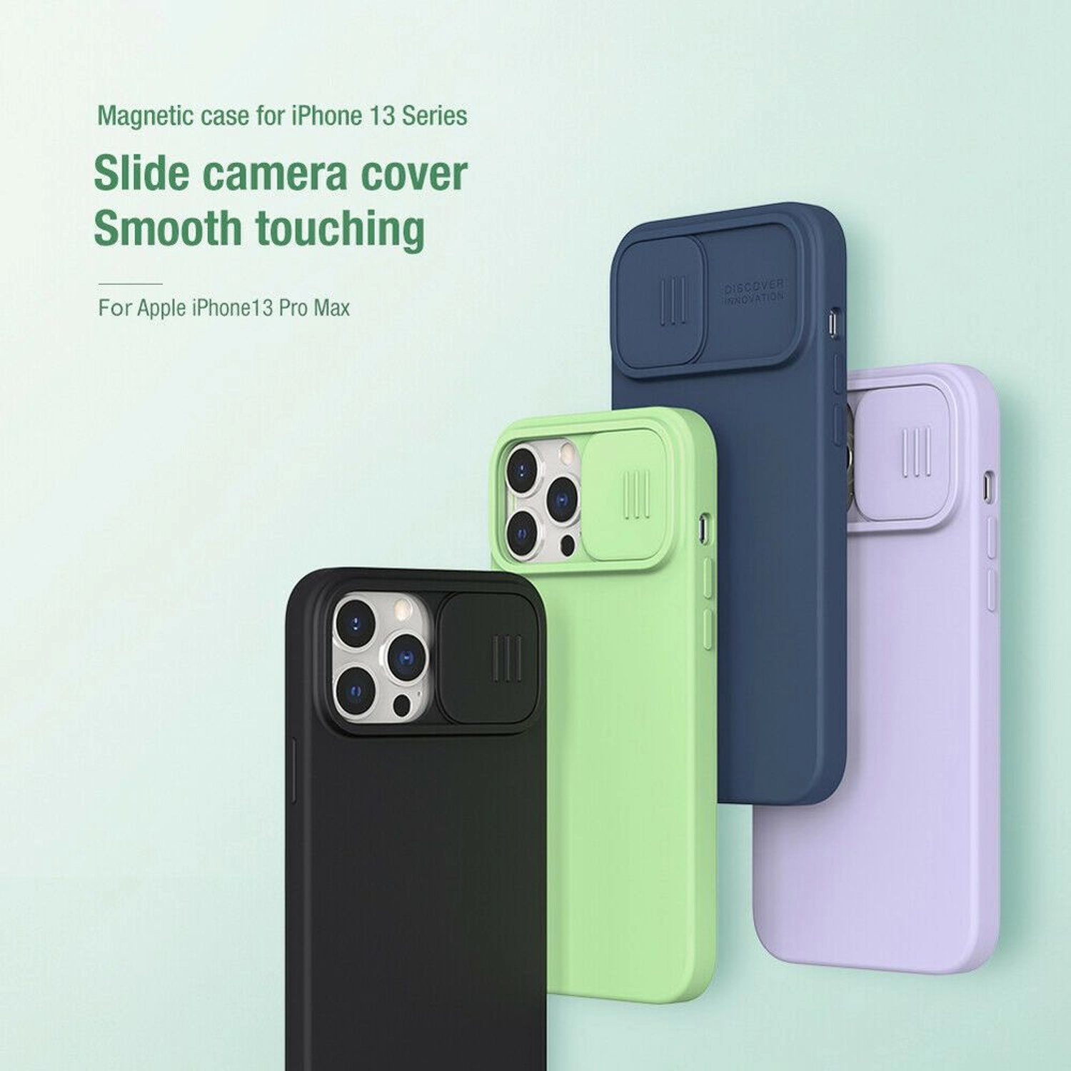 Magnetic Silicone Case with MagSafe for Apple iPhone 13 Pro Max