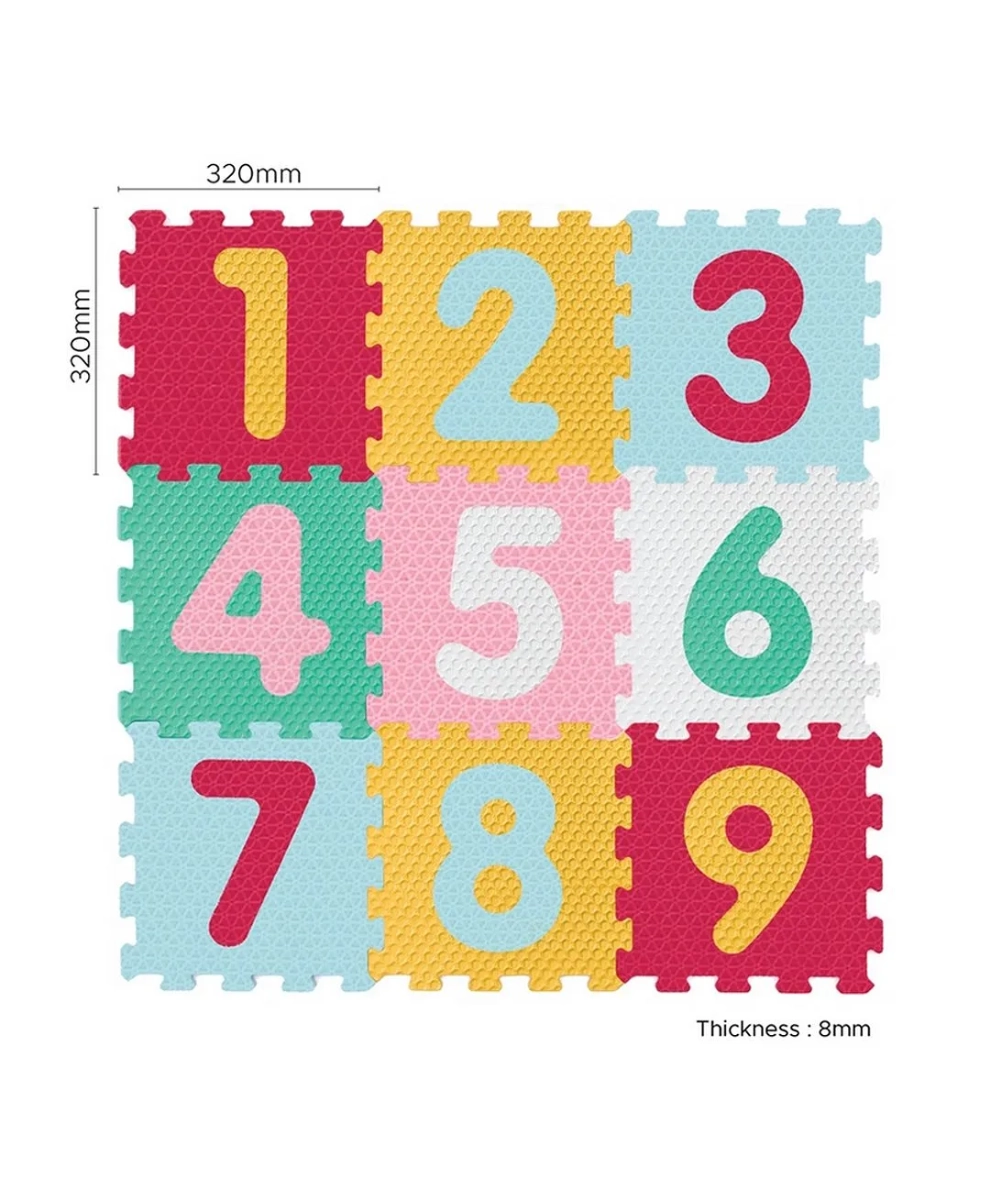 Mix Textured Numbers Puzzle Baby Mat - 3 +