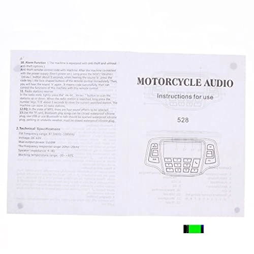 Motorcycle Stereo - 2-Speakers