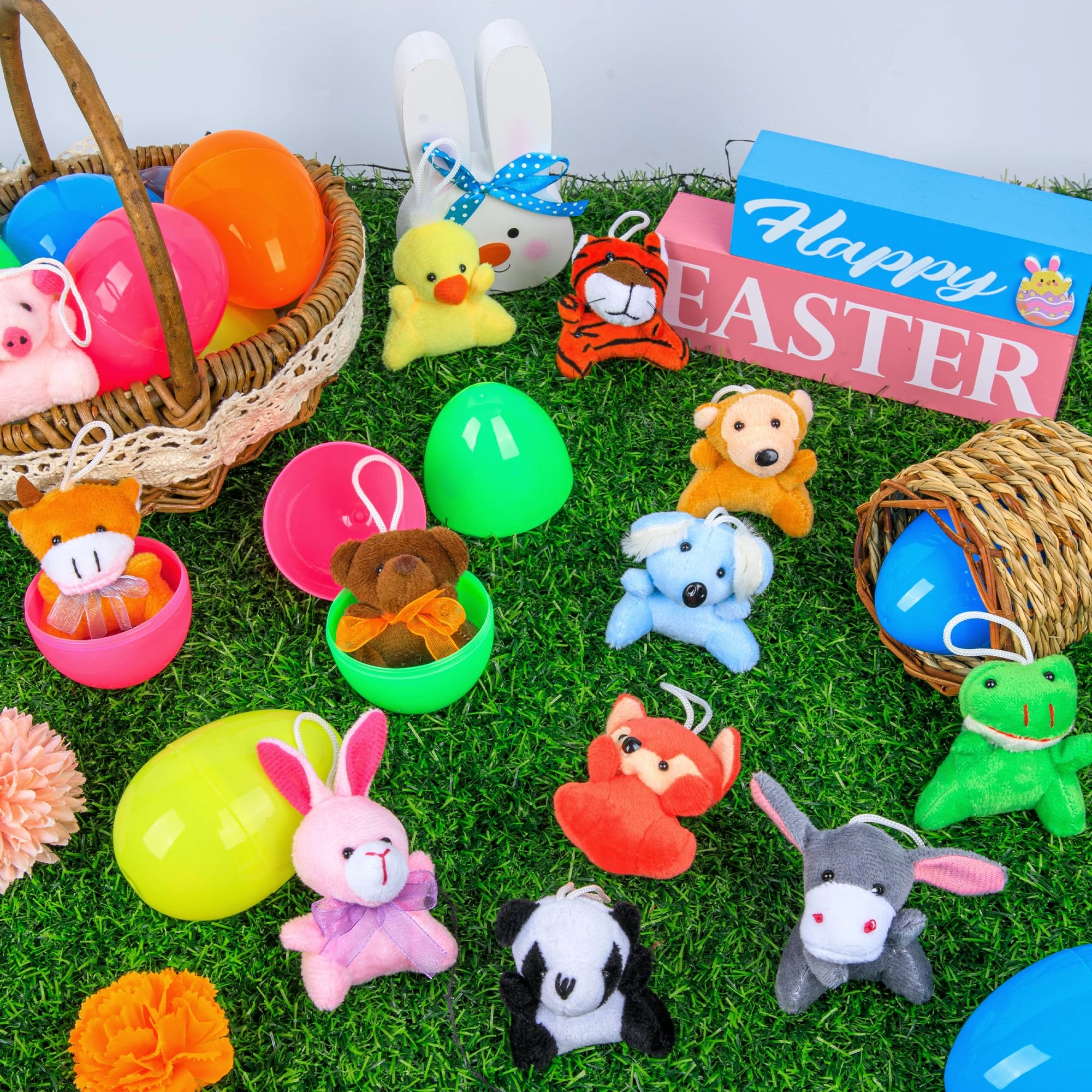 Plastic Easter Eggs with Animal Toys - 36 months+