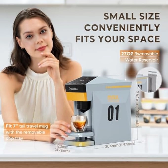 Multifunctional 4 in1 - 19Bar Single Serve