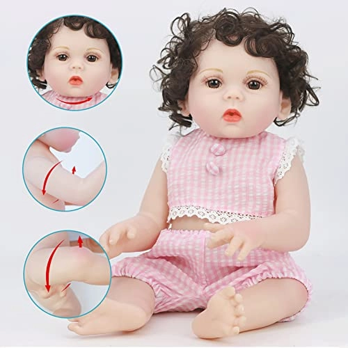 Reborn Baby Doll - 22 Inch Soft Vinyl Blonde Blue Eyes