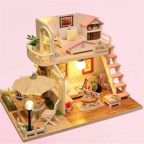 DIY Dollhouse Kit - 19x15x13cm Light Included
