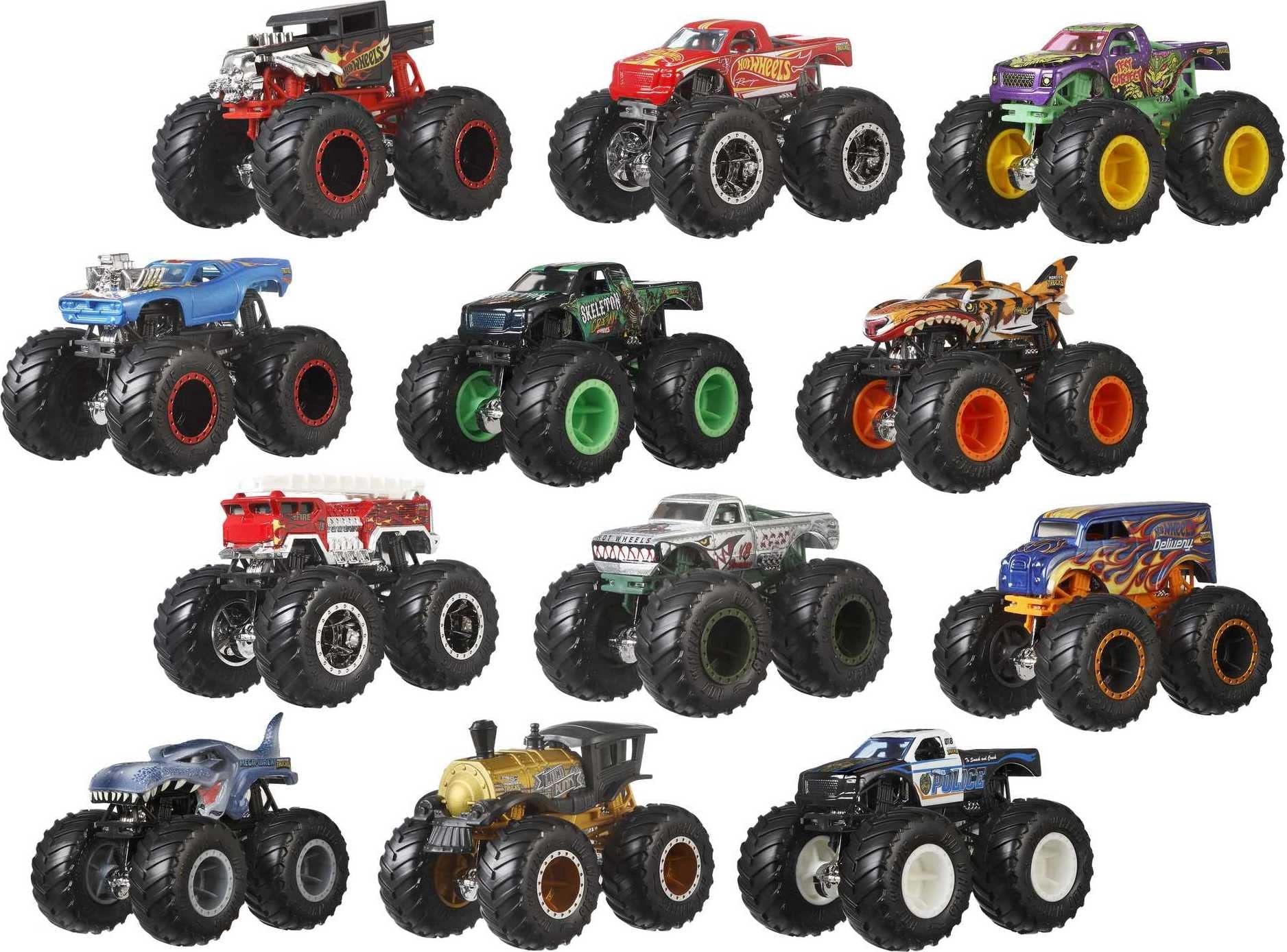 Monster Trucks - 1:64 12pcs Pack