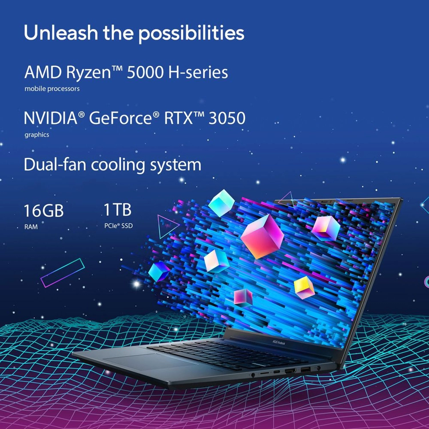 Vivobook Pro 15 M3500QC-OLED0R7W - 15.6'' 5800H 16GB DDR4 1000GB SSD