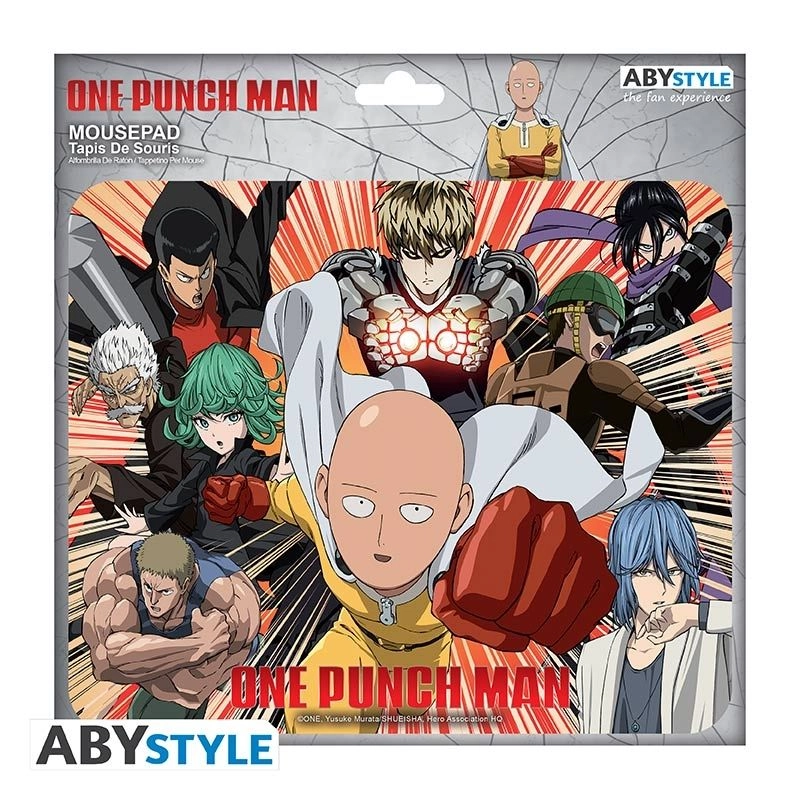 ONE PUNCH MAN Flexible Heroes Woven fabric Mouse Pad