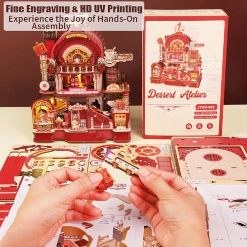 Miniature Wooden Dollhouse Furniture Kit - Creative Room 1:24