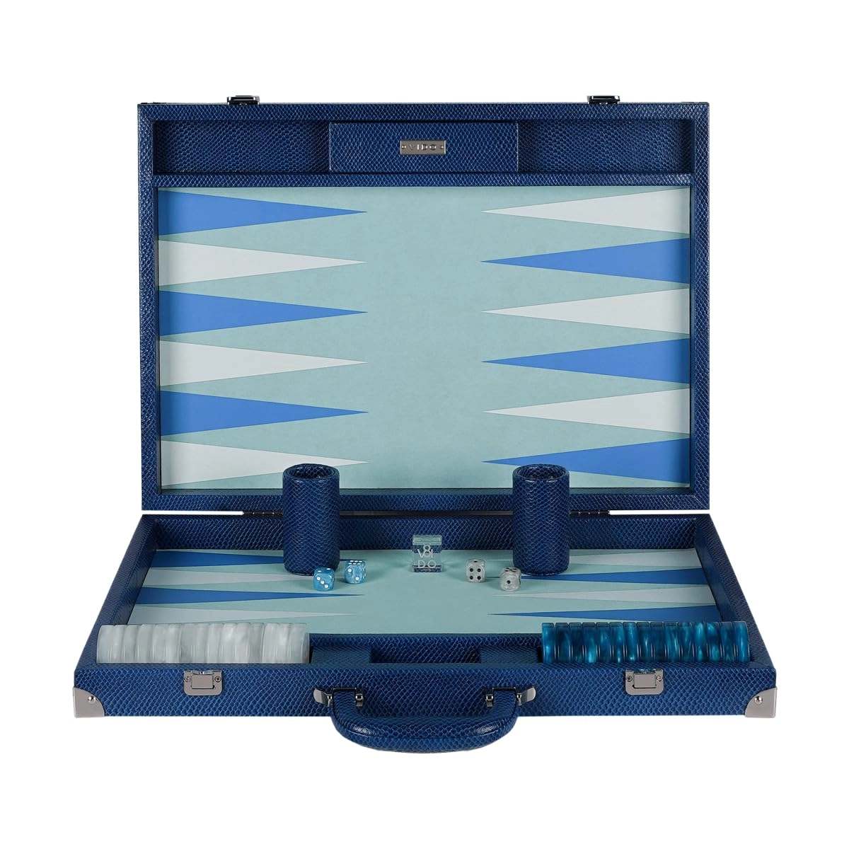 Backgammon Set - 20 inch 44mm Checkers Vegan Leather