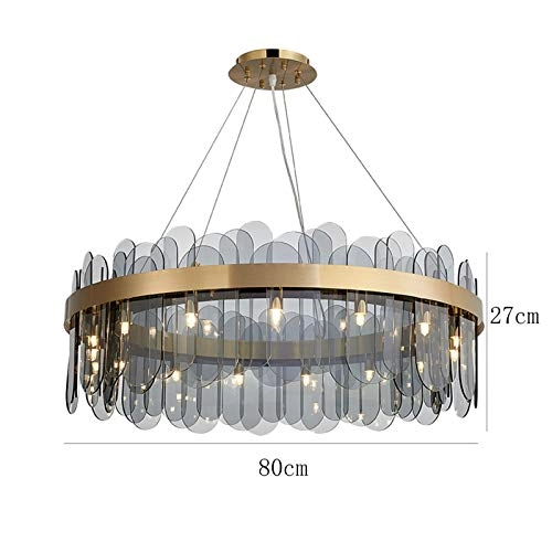 Molecular Chandelier - G9 Copper and glass 90*27*30cm