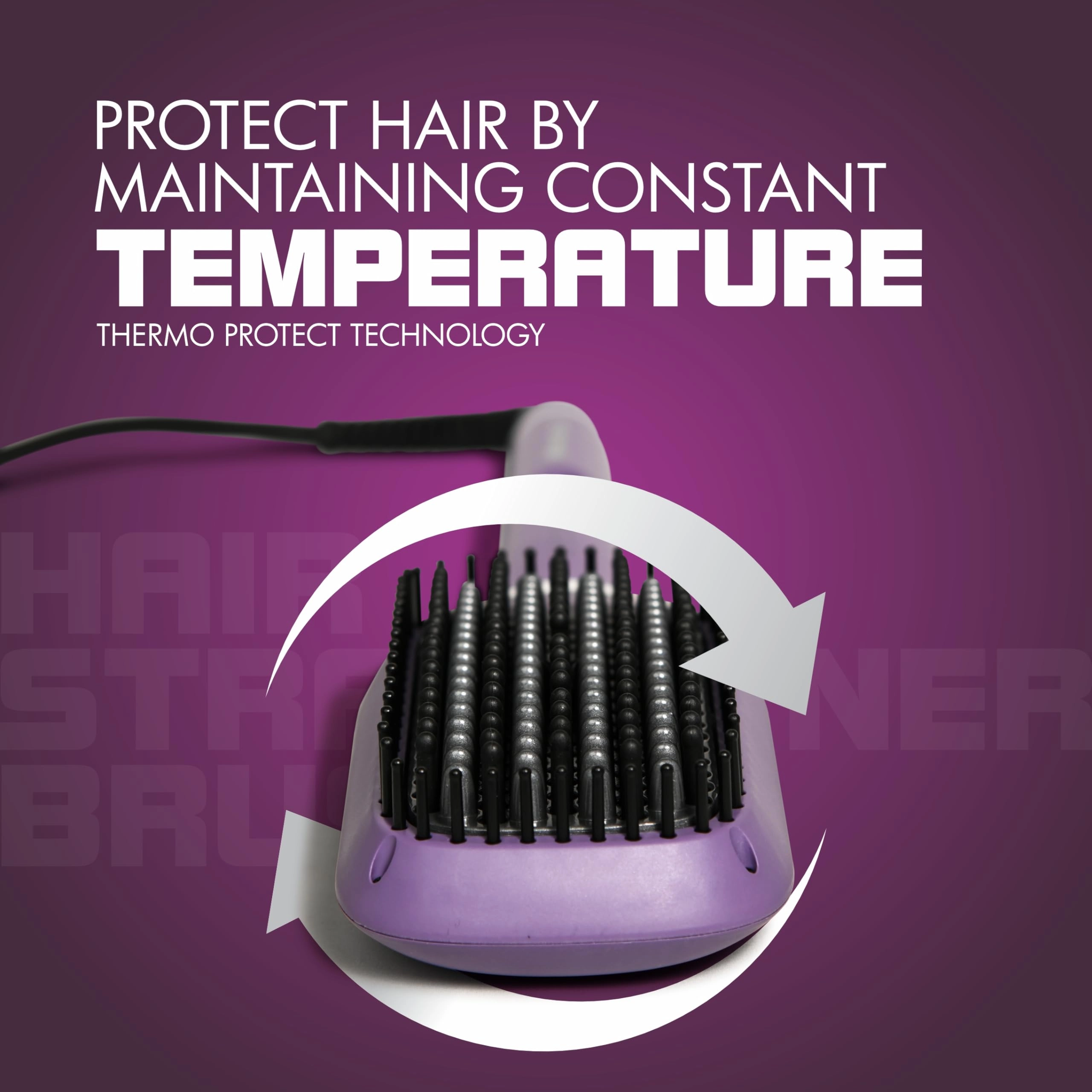 Keratin Infused Hair Straightener Brush