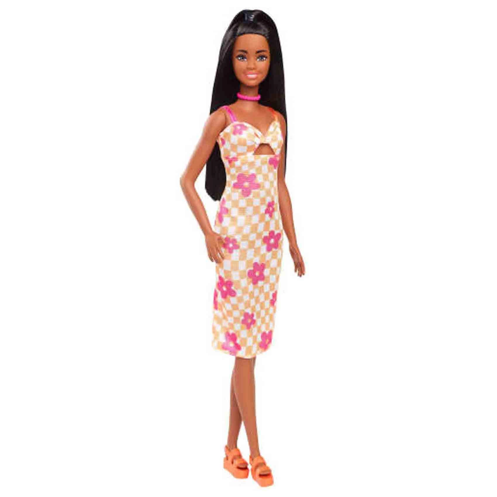 Barbie Fashionistas - 11.5-inch Gingham & Check Dress Ages 3+