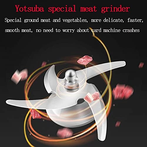 Food Processor Mixer - 21*21*49CM Red Stainless Steel