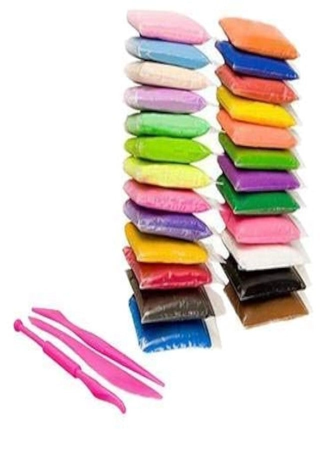 Evisha Modelling DIY Play Dough - Air Dry Clay 24 pcs.