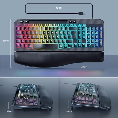 Illuminated Keyboard - QWERTZ Wired