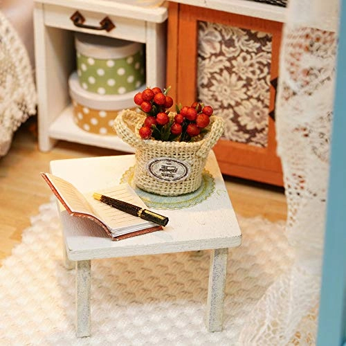 Miniature Dollhouse - DIY Kit with LED Lights