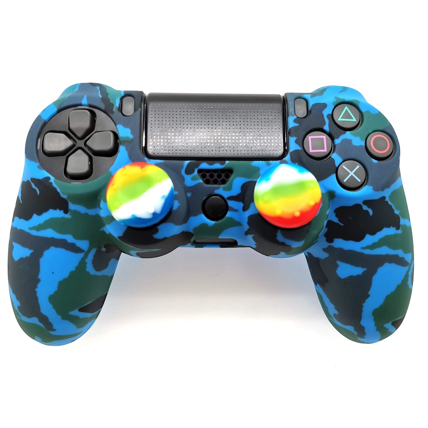 Silicone Skin Cover for Ps4 Controller - Blue camouflage