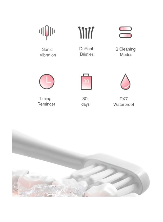 P60 - Ultrasonic Electric Toothbrush Grey/White