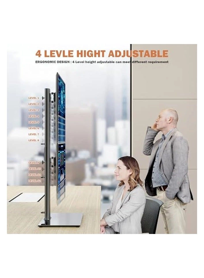 Dual Monitor Stand - 32 inch 75mm x 75mm 100mm x 100mm