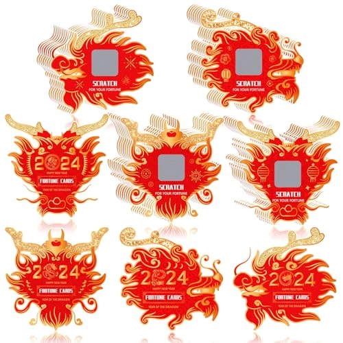 Scratch Off Fortune Cards - 180 pieces Chinese New Year