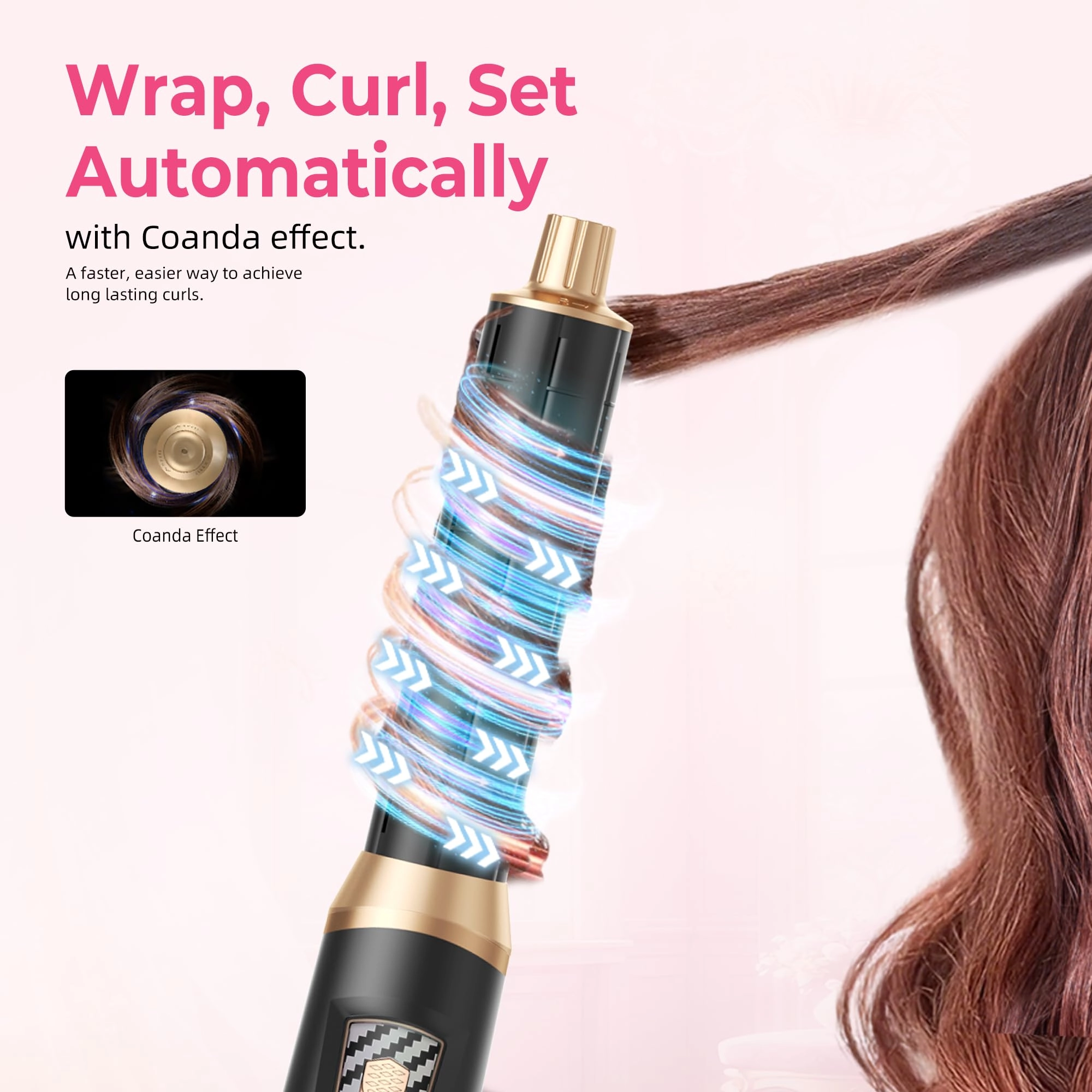 5 in 1 Blow Dryer Brush Set - 1000W Ionic 3-Speed