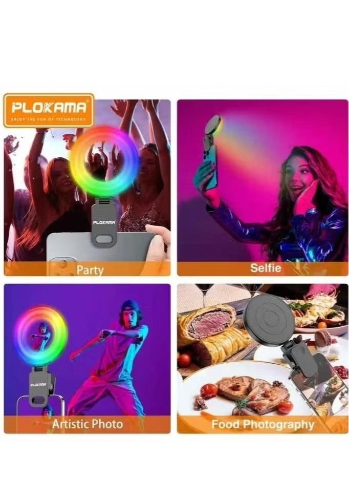 U20 PRO - RGB Ring Light Built-In Mirror