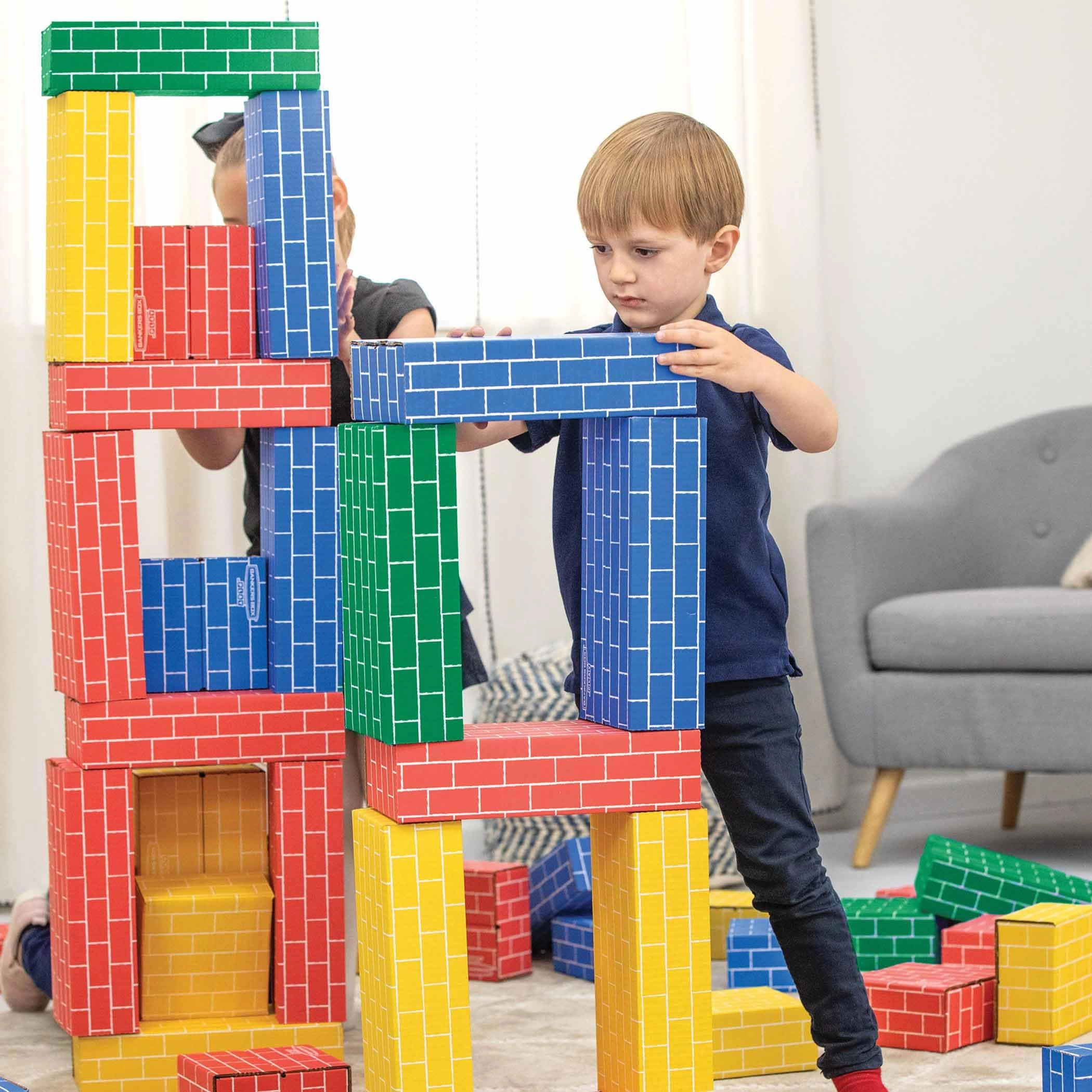 Cardboard Building Blocks - 40 pcs