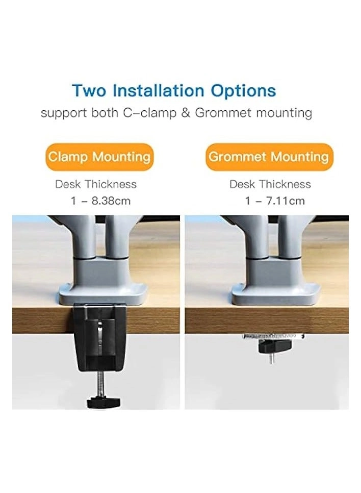 Dual Monitor Mount - 2 Monitors 32 inches 75mm or 100mm