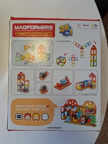 Minibot's Kitchen Set Shape Recognition - 3 years and up 33 pieces