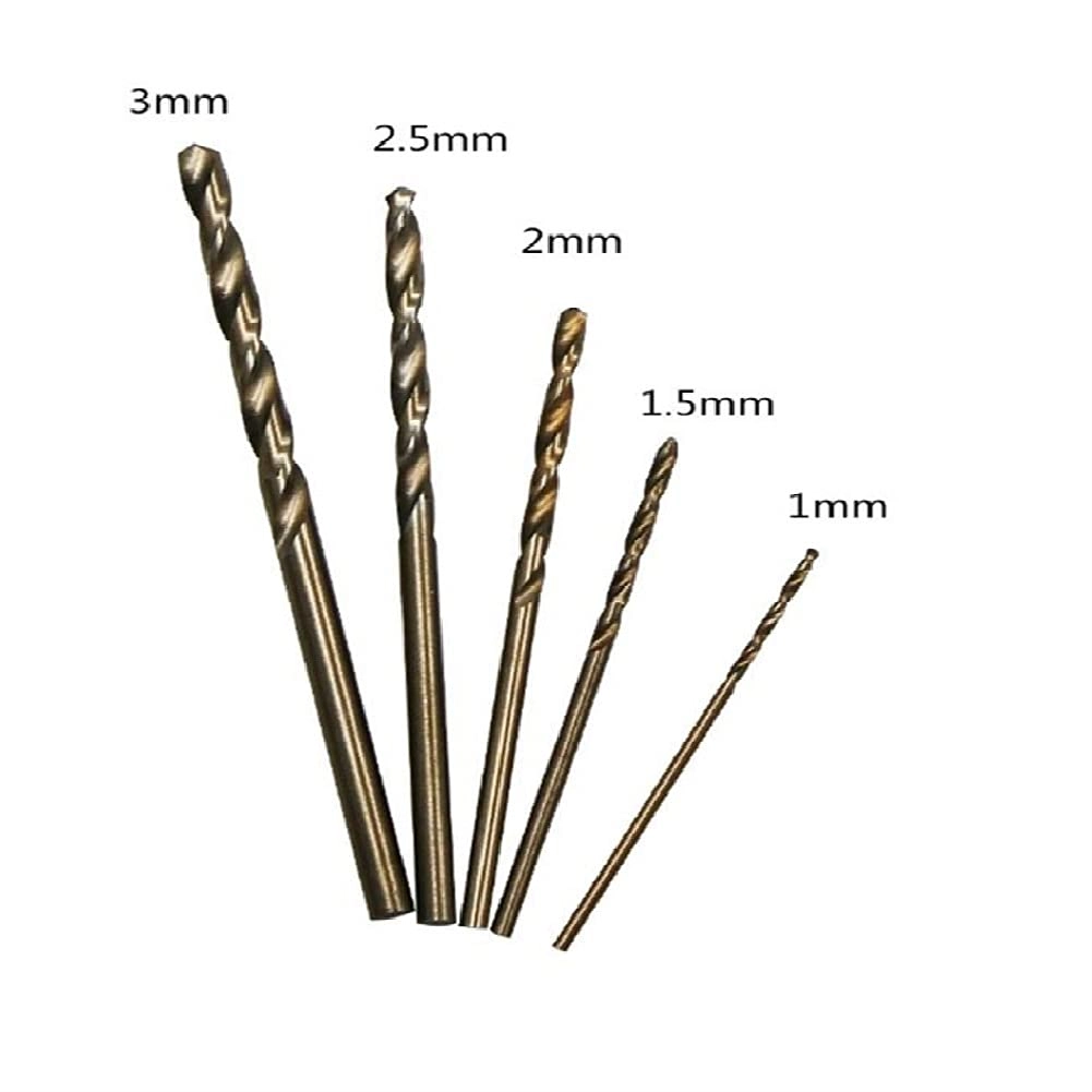Twist Drill Bit Set - M35 50pcs 1mm-3mm