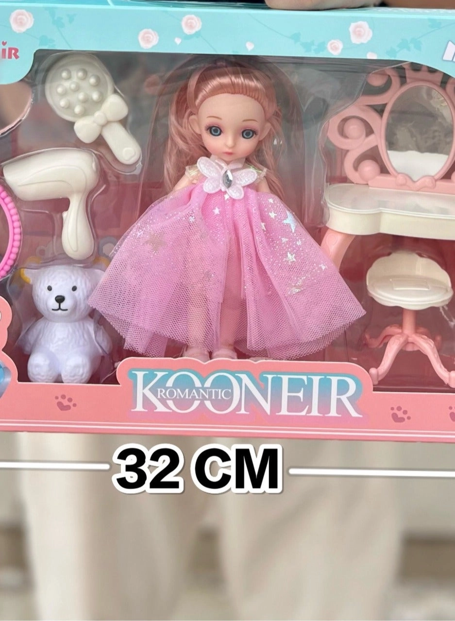 Barbie Doll Gift Box Set - Princess Multicolour