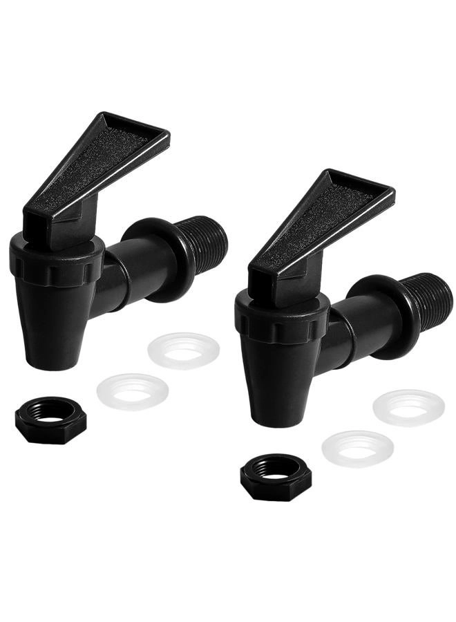 LifCratms Replacement Cooler Faucet - 2pcs Black