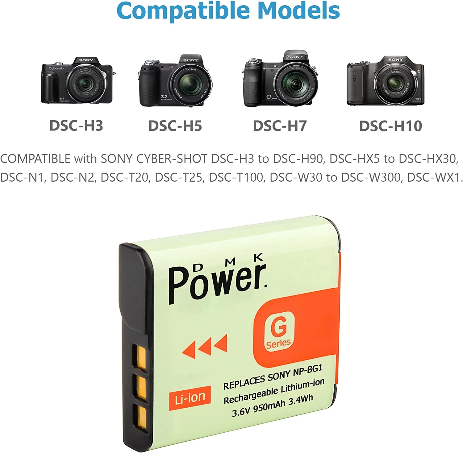 NP-BG1 - 950mAh