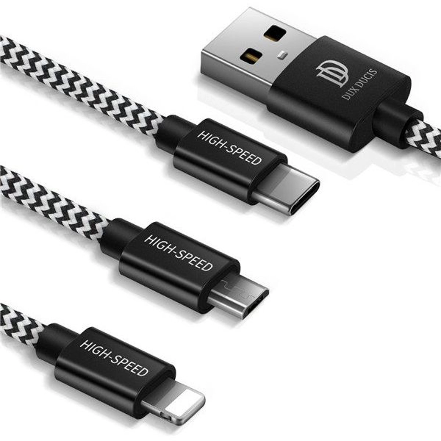 92859 3-in-1 Cable USB-C to microUSB 1.2m