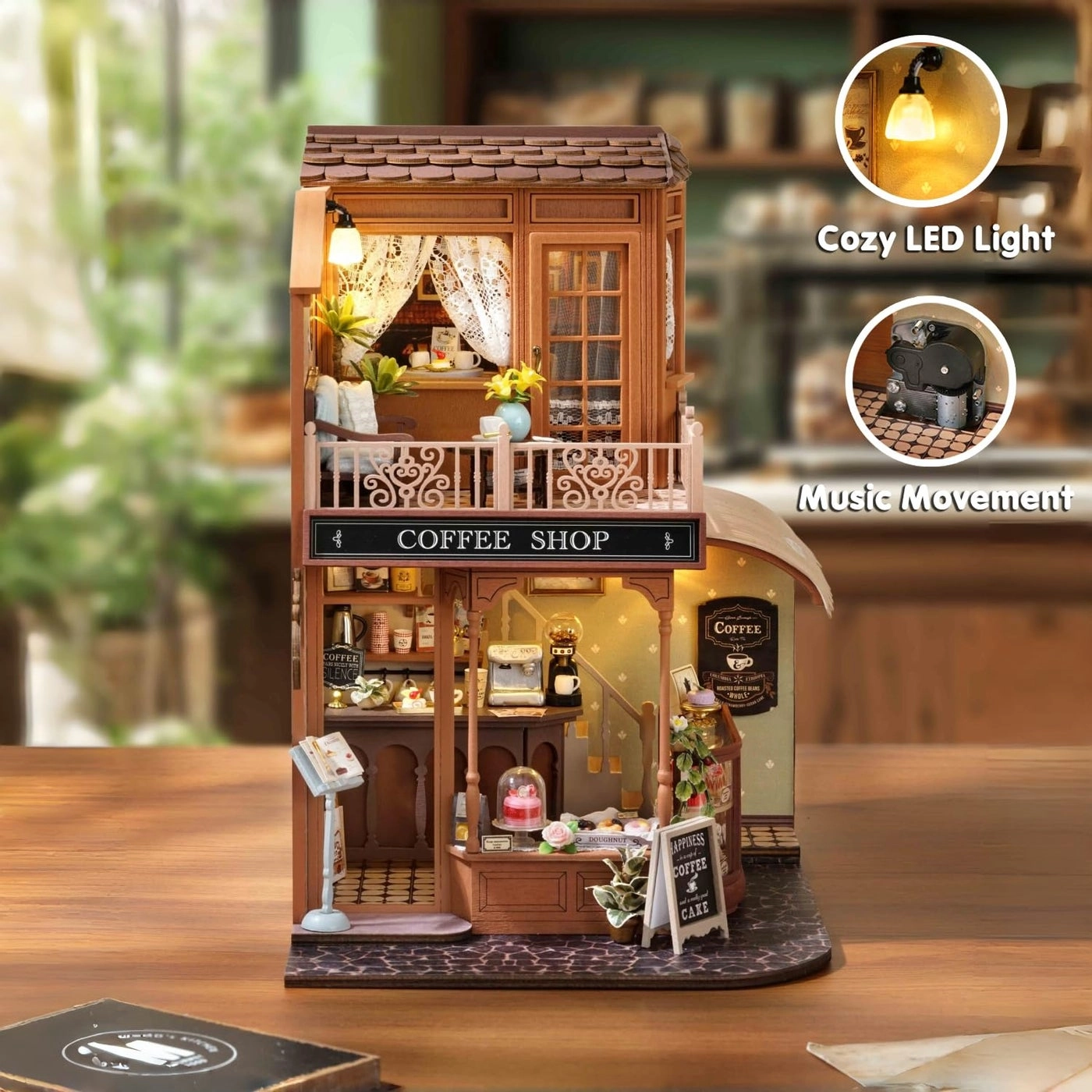 DIY Miniature Dollhouse Kit - Warm Moment 1:24