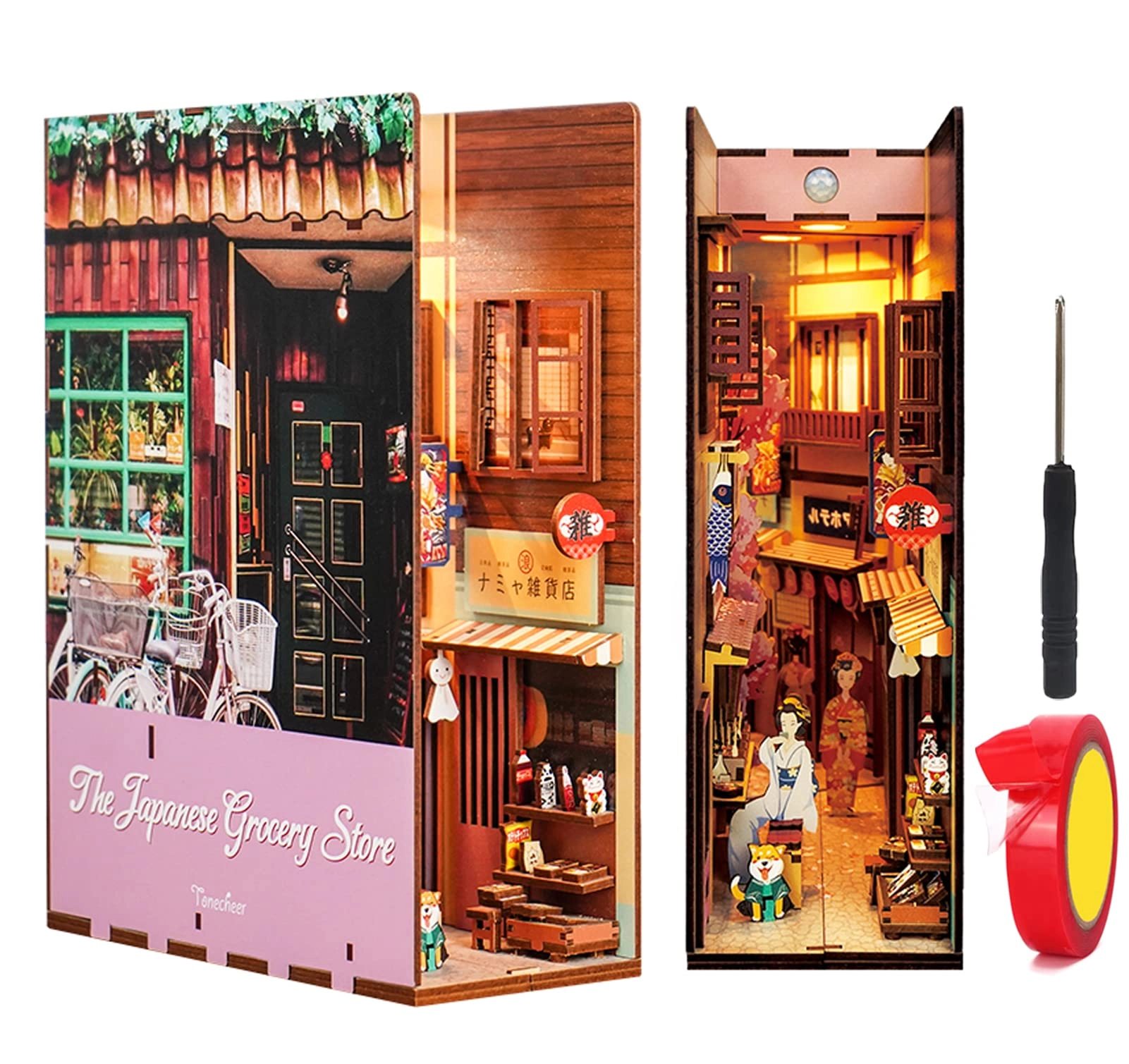 DIY Dollhouse Miniature Book Nook - Holiday 1:32