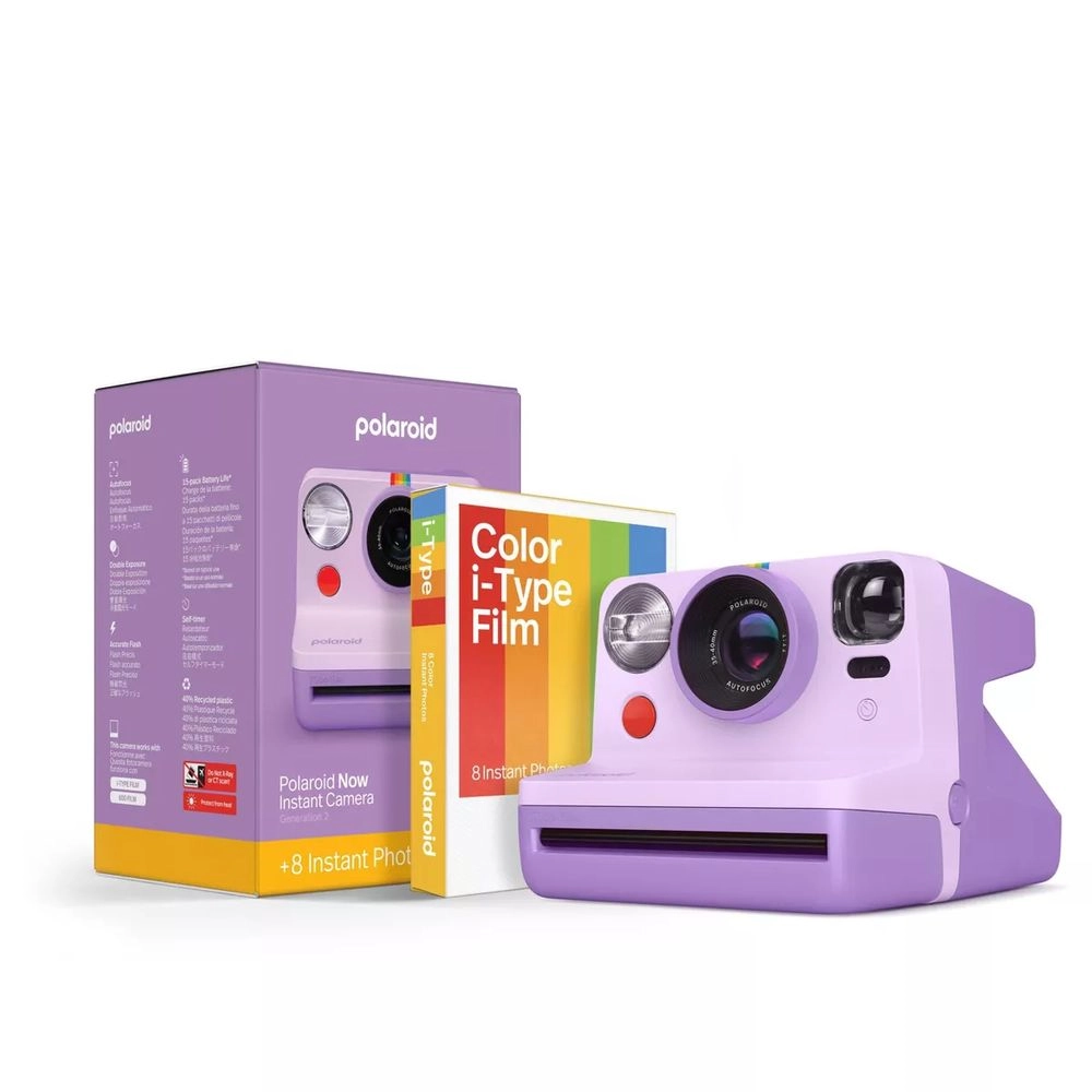 Polaroid Now Gen 2 - Purple + i-Type Film - Color 8 Photos