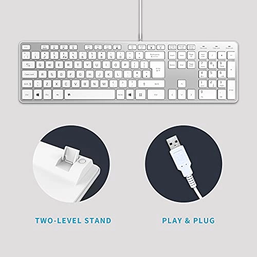 Slim USB Wired Keyboard - UK Wired