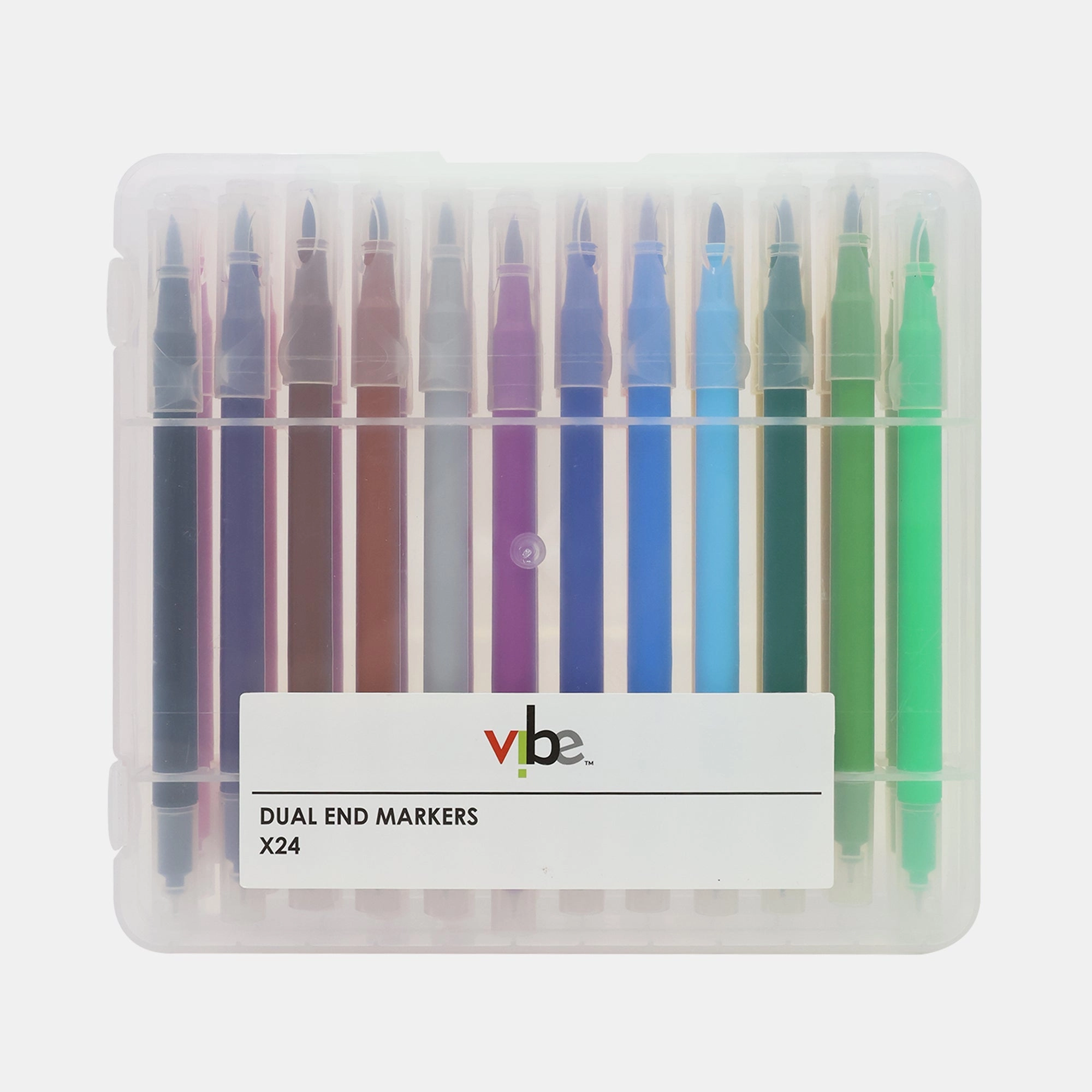 Vibe Dual End Marker Pens - Dual-Tip Design