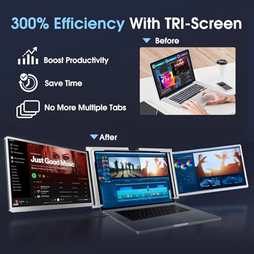 Portable Triple Monitor 1404cb7d-fca9-4a09-8adb-16f3fad24481 - 14-Inch FHD 1080p USB-C