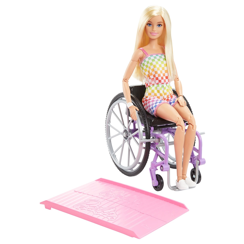 Mattel Barbie Fashionistas - Straight Blonde Hair Wheelchair Ages 3+