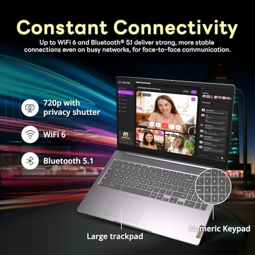 2025 Flagship IdeaPad 3i - 15.6'' Celeron N4500 4GB DDR4 320GB storage (64GB eMMC + 256GB memory card)