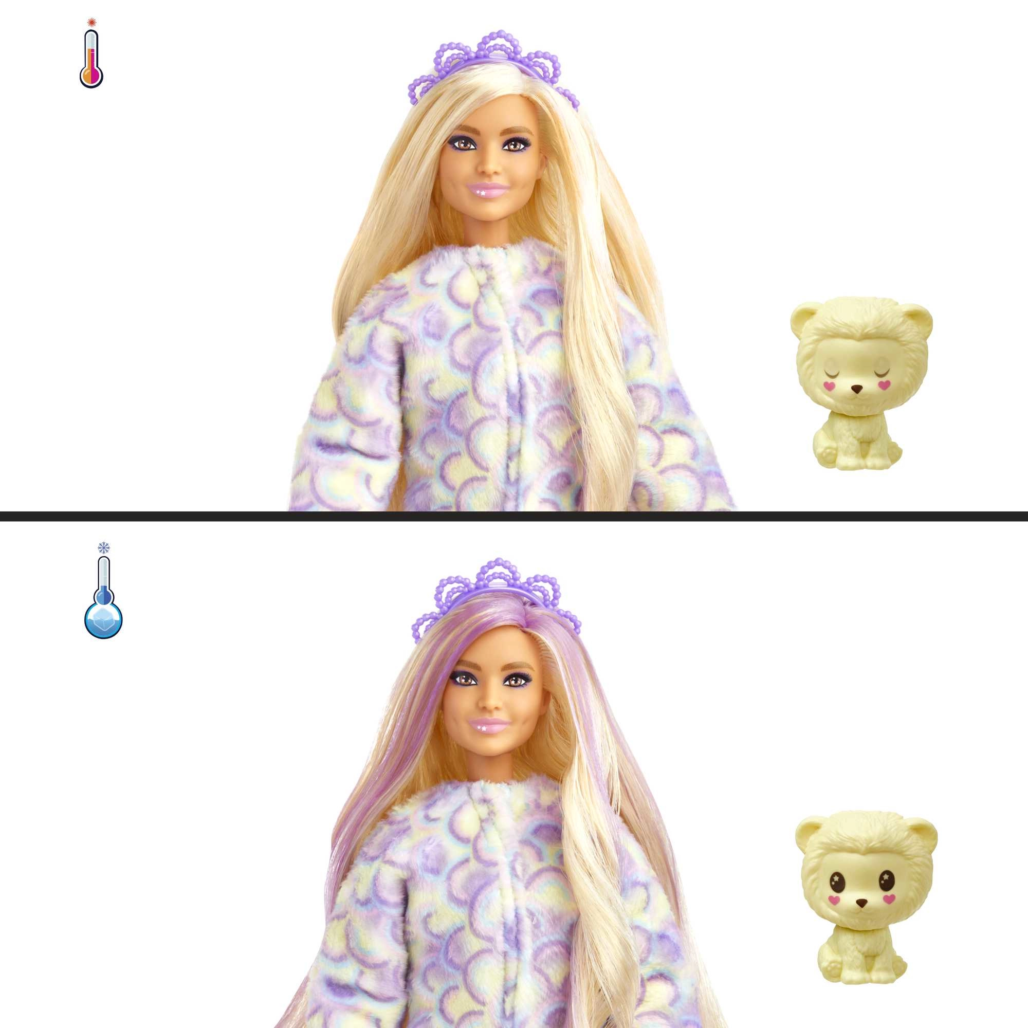 Good Vibes Bear Barbie Fashion Doll - Cutie Reveal Care Bears Series 2 10 Surprises Ages 3+